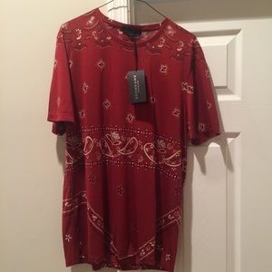 Burberry Prorsum Men's Red Bandana Print T-shirt